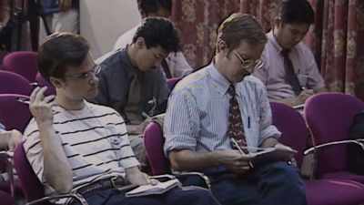 Tim was always surrounded
by members of the press. - Missing: The Lucie Blackman Case