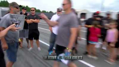 Tim Brown and Robin Roberts.
Whoo. - Street Outlaws No Prep Kings Team Attack
