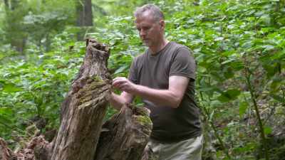 Tim and his assistant Marian
set up their ERT gear - Secrets of the Underground