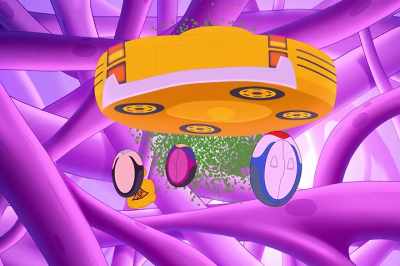 -[Tim] Wow, that's cool!
-[scanner buzzes, beeps] - The Magic School Bus Rides Again