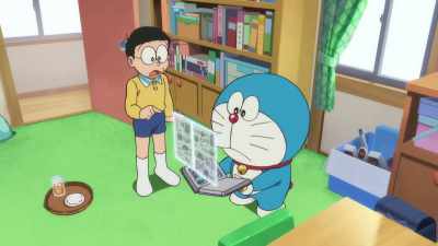 Time Newspaper. - Doraemon the Movie: Nobita's Sky Utopia