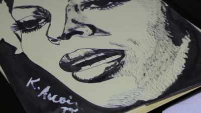 Time stood still
when I did my drawings - Larger than Life: The Kevyn Aucoin Story