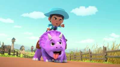 Time for the Tango test!
Give it all you've got, Tango! - Dino Ranch