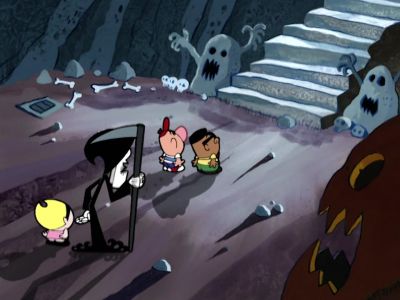 TIME TO CHOOSE
YOUR WEAPONS, BOYS. - The Grim Adventures of Billy and Mandy