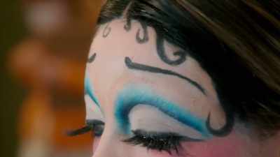 Time is up! Brushes down. - Glow Up: Britain's Next Make-Up Star