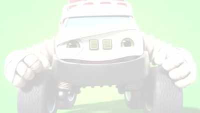 -Time to wrap…
-[tires screeching] - Mighty Monsterwheelies
