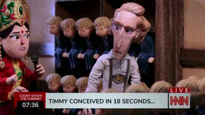 Timmy, do you
think your chances
at succession - Santa Inc.
