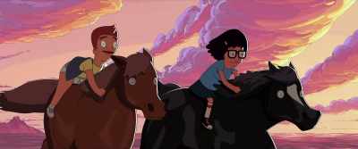 TINA: They galloped along
the endless sand, - The Bob's Burgers Movie