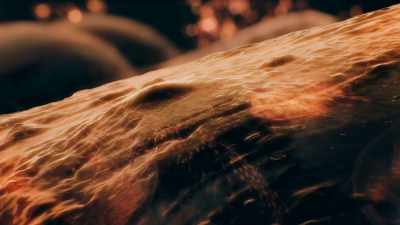Tiny bubbles or membranes
filled with water. - One Strange Rock