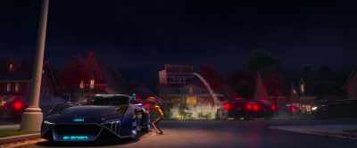 (TIRES SCREECHES) - Spies in Disguise