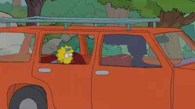 [tires screeching] - Maggie Simpson in The Force Awakens from Its Nap