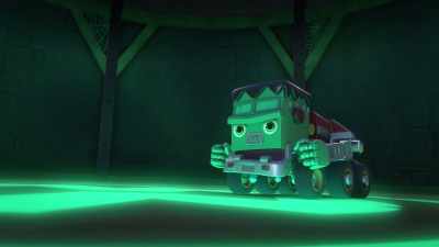 [tires screeching] - Mighty Monsterwheelies