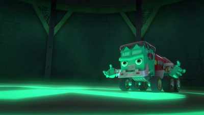 [tires screeching] - Mighty Monsterwheelies