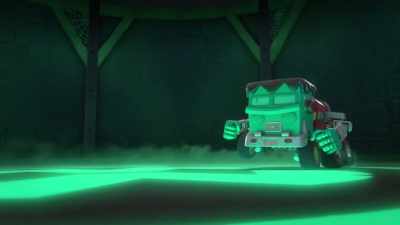 [tires screeching] - Mighty Monsterwheelies