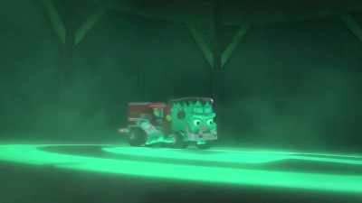 [tires screeching] - Mighty Monsterwheelies
