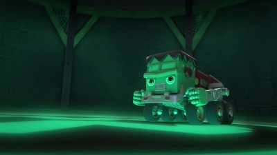 [tires screeching] - Mighty Monsterwheelies