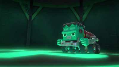 [tires screeching] - Mighty Monsterwheelies