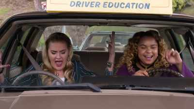 [TIRES SCREECHING] - Schooled
