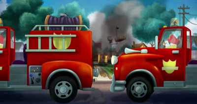 (tires screeching) - Legend of the Three Caballeros