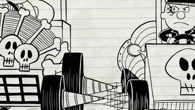 [tires squeal] - Big Nate