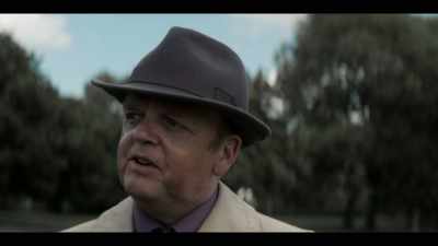To a car park next to a field.
The killer was driving. - The Long Shadow