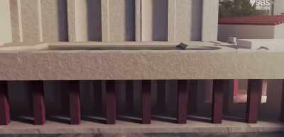To allow this hot air to circulate,
the double walls were equipped - Roman Megastructures