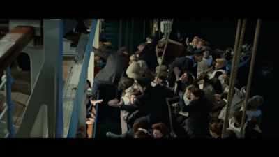 To avoid being crushed, - Titanic: 20 Years Later with James Cameron