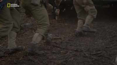 To avoid the German machine guns - Hitler's Last Stand
