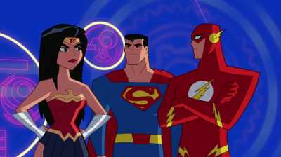 To Batman's point,
Joker's antics are never - Justice League Action
