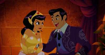 To begin with,
the battle between life and death - Legend of the Three Caballeros
