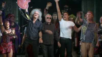 To benefit
Nelson Mandela's AIDS charities, - The Show Must Go On: The Queen + Adam Lambert Story