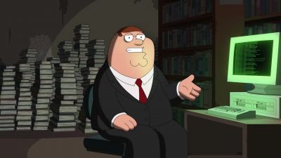 To convey this moment of shock - Family Guy