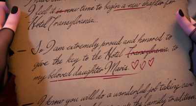"...to give the key to the hotel - Hotel Transylvania: Transformania