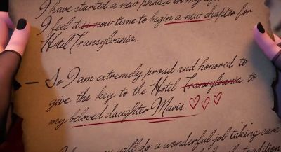 "...to give the key to the hotel - Hotel Transylvania: Transformania