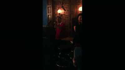 [to "Gloria"]:
♪ Somebody suck me.♪ - DAVE