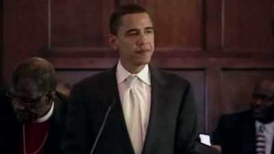 To me, that event is
as much his declaration - Obama: In Pursuit of a More Perfect Union