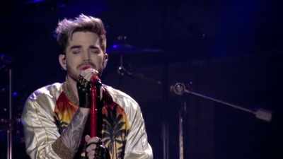 To me, it sends the message
of be here now - The Show Must Go On: The Queen + Adam Lambert Story