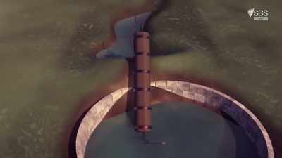 To obtain the dry, empty casing, - Roman Megastructures