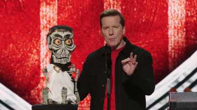 "To play craps."
- That's worse. - Jeff Dunham:  I'm With Cupid