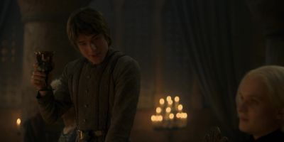 To Prince Aegon and...
Prince Aemond. - House of the Dragon