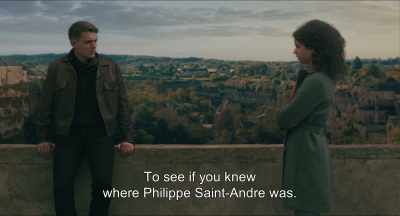 To see if you knew where
Philippe Saint-Andre was. - Monsieur Spade