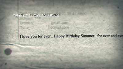 "To Summer. I
love you for ever. - Two Shallow Graves