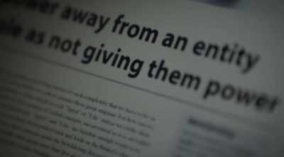 To take power away
from an entity - Eli Roth Presents: A Ghost Ruined My Life