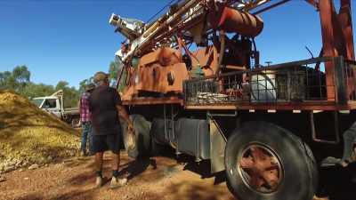 To turbocharge their hunt for opal, - Outback Opal Hunters