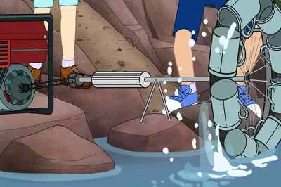 To turn the rotor, we don't need
to create pollution or pedal. - The Magic School Bus Rides Again