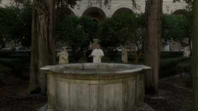 To withdraw,
to become accommodating - The Young Pope