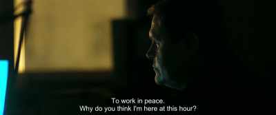 To work in peace.
Why do you think I'm here at this hour? - The Marco Effect