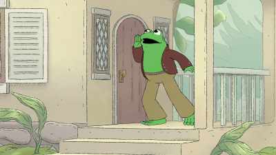 -[Toad screams] Frog, help!
-[objects clattering] - Frog and Toad