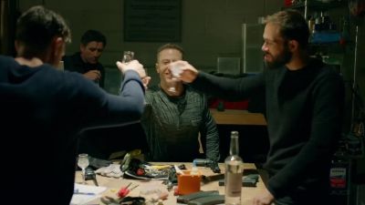       [toasting in Russian] - Black Lightning