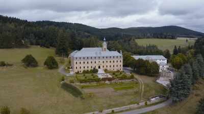 Today, a handful of monks
still live here, - Write Around the World with Richard E Grant